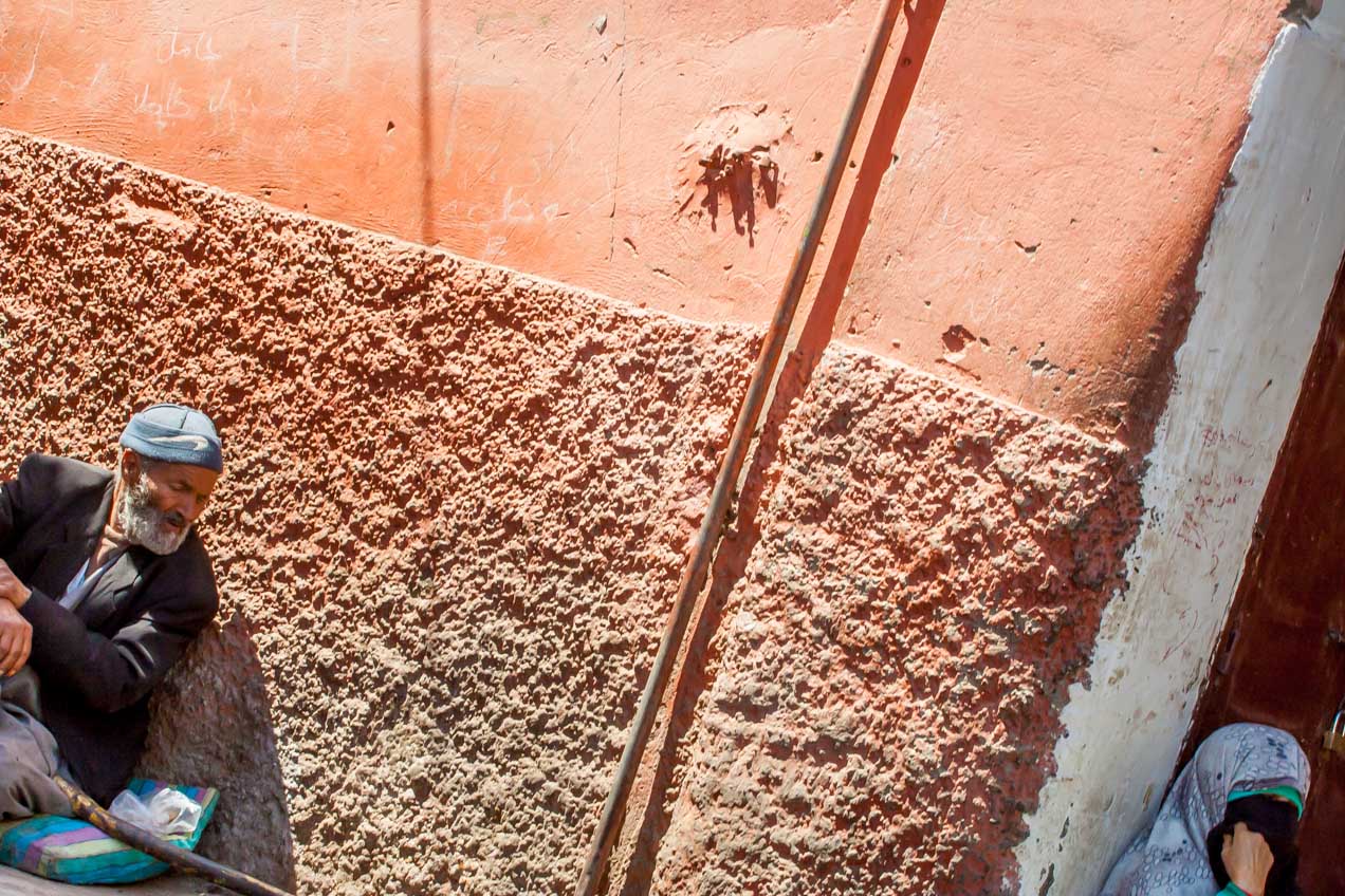 Fachada al sol, Marrakech, Marruecos. © mateoht 1990-2013 - http://lafotodeldia.net