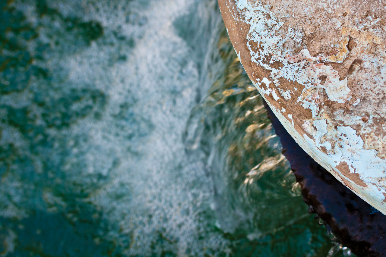 Borde de balsa de riego en El Golea, Argelia. © mateoht 1990-2013 - http://lafotodeldia.net