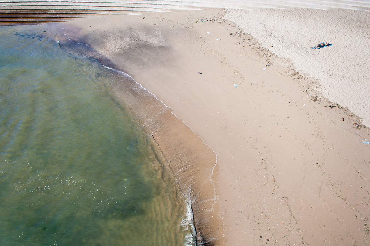 Playa en el rio Tajo, Lisboa.© mateoht 1990-2013 - http://lafotodeldia.net