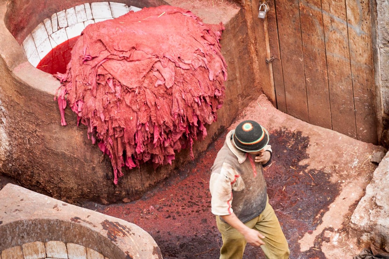 Curtidor en Fez, Marruecos. © mateoht 1990-2014 - http://lafotodeldia.net